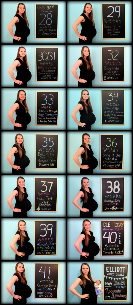 My third trimester collage.